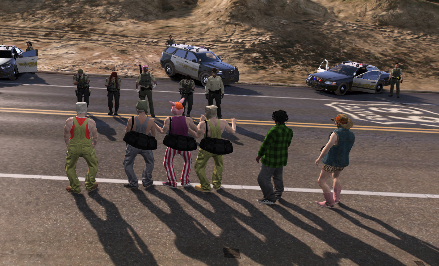 Scene de course en ville